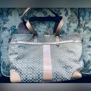 Coach Signature Diaper or Tote Bag